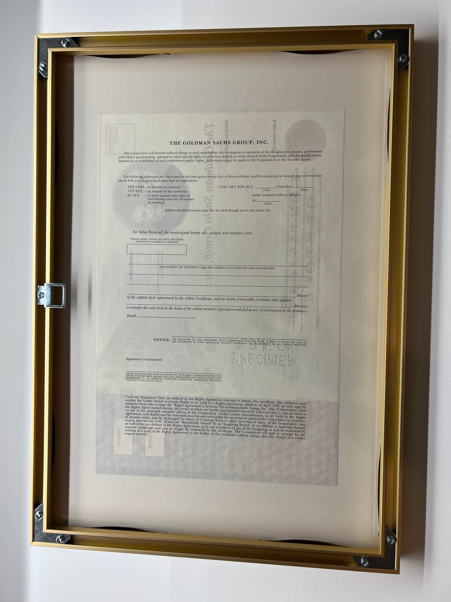 " The Goldman Sachs Group Inc."