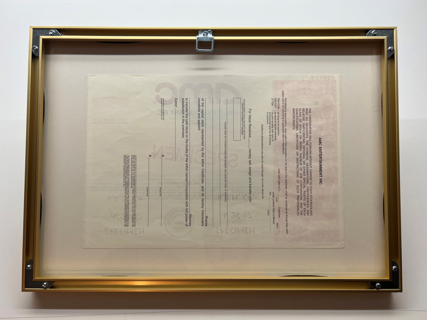 "AMC APE Certificate"