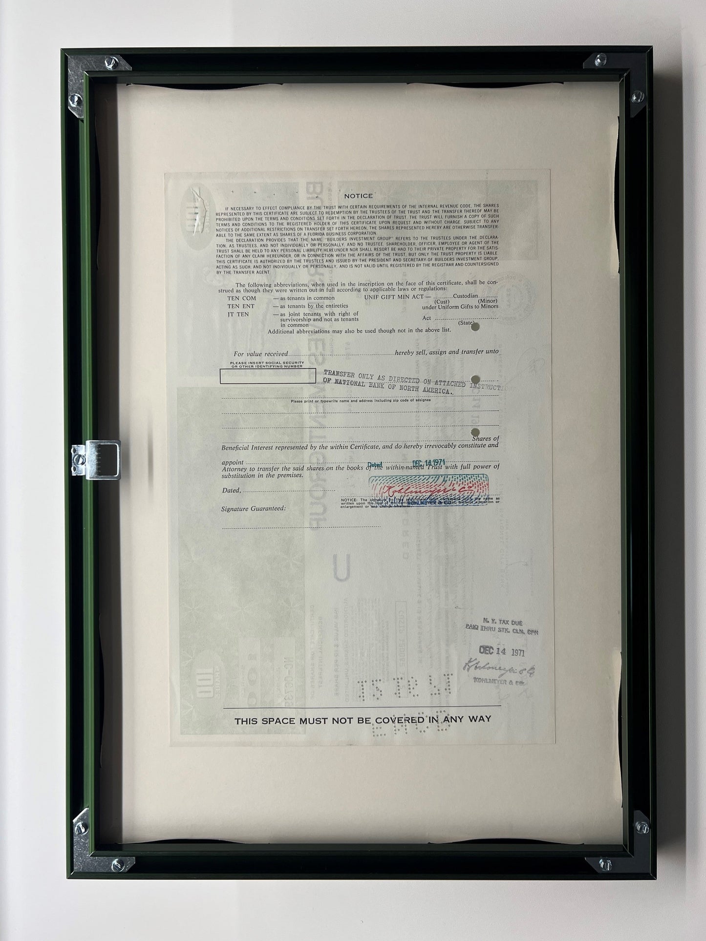 "Builders investment group"