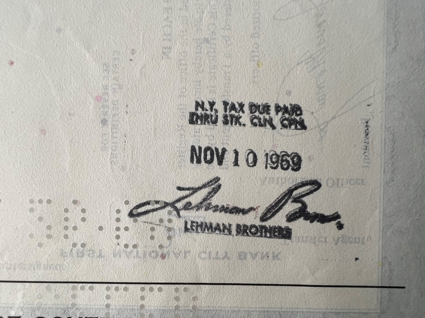 "City Investing Mortage Group issued by Lehman Brothers"