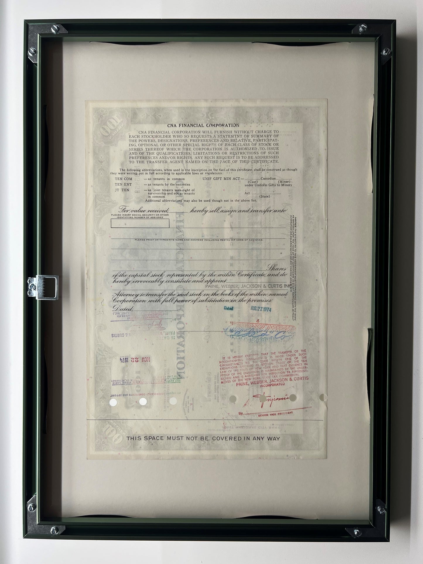 "CNA Financial Corporation green"