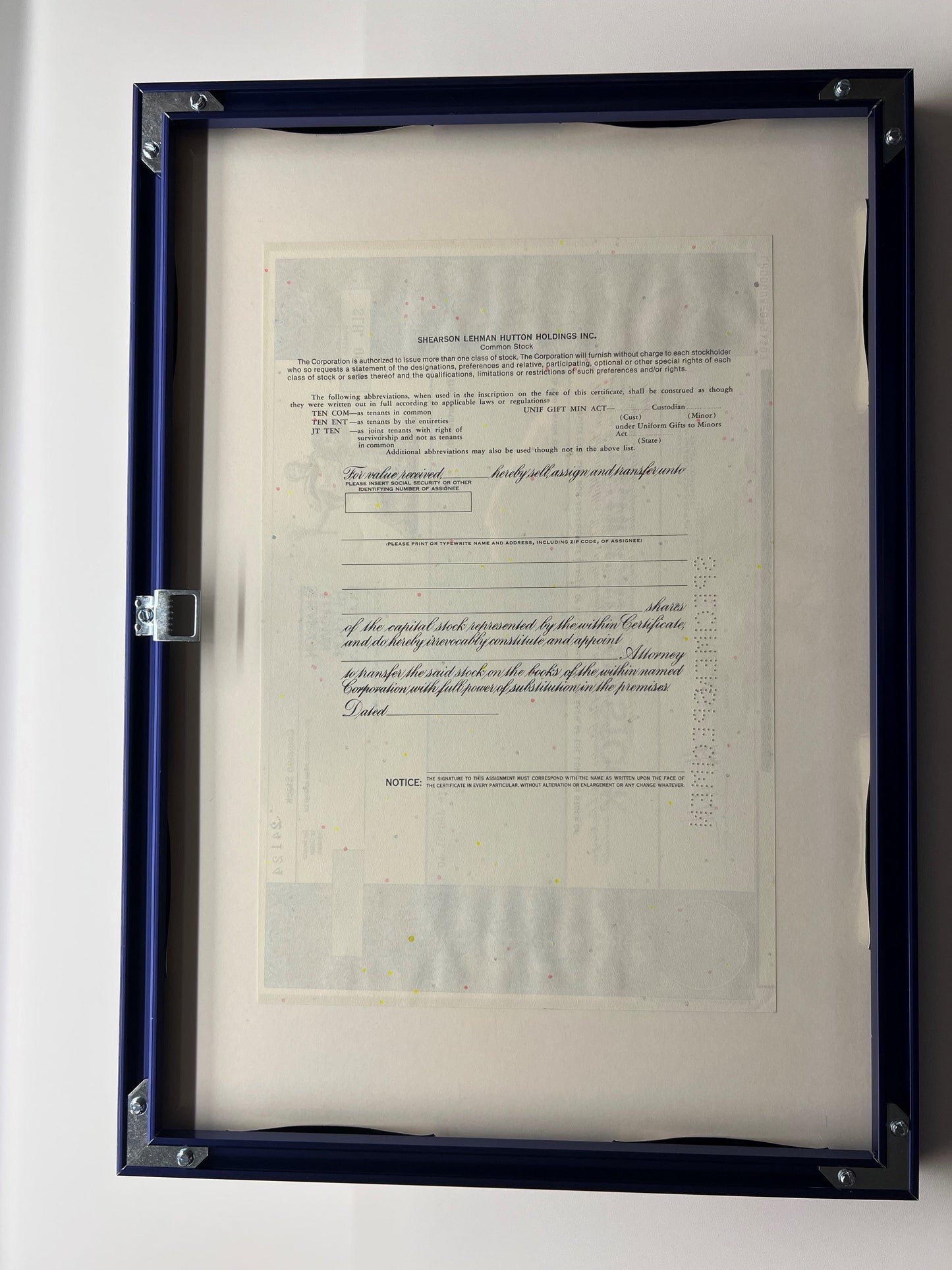 "Shearson Lehman Hutton Holdings"